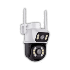 Câmera De Segurança Externa Dupla Ip Prova D’ Água Wifi Hd A28 Com Visão Noturna E Infravermelho (Branco)