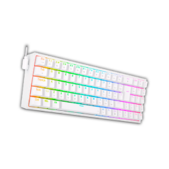 Teclado Mecânico Redragon Pollux - Lunar White - Switch Vermelho