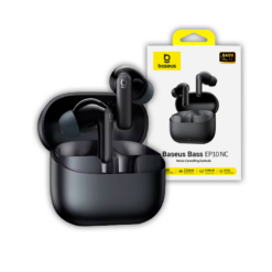Fone Bluetooth Baseus Bass EP10 NC Sem Fio TWS Cancelamento de Ruído ENC Até 50h de Bateria
