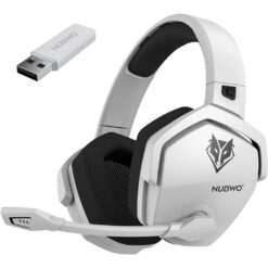 Headset Gamer NUBWO G06 – Wireless 2.4GHz + Bluetooth - Branco
