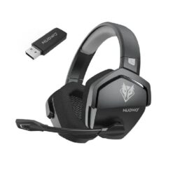 Headset Gamer NUBWO G06 – Wireless 2.4GHz + Bluetooth - Cinza